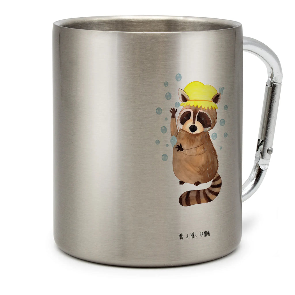 Stainless steel mug Raccoon Trinkbecher Metall, edelstahl thermobecher, edelstahl reisebecher, Tasse, thermotasse, Reisebecher, Trinkbecher Edelstahl, Becher, Thermo Kaffeebecher, Kaffeebecher Edelstahl, Thermobecher, edelstahl isolierbecher, Isolierbecher, Thermobecher Edelstahl, Campingtasse, Edelstahltasse, Edelstahlbecher, Metalltasse, karabiner tasse, metallbecher, Isolierbecher Edelstahl, karabinerbecher, wanderbecher, Campingbecher, Edelstahl Kaffeebecher, Becher Aus Edelstahl, Edelstahl Trinkbecher, Karabiner Becher, Lustige Sprüche, Tiere, Tiermotive, Gute Laune, Waschen, Tagträumen, Waschbär, Seifenblasen, Fröhlich, Plan