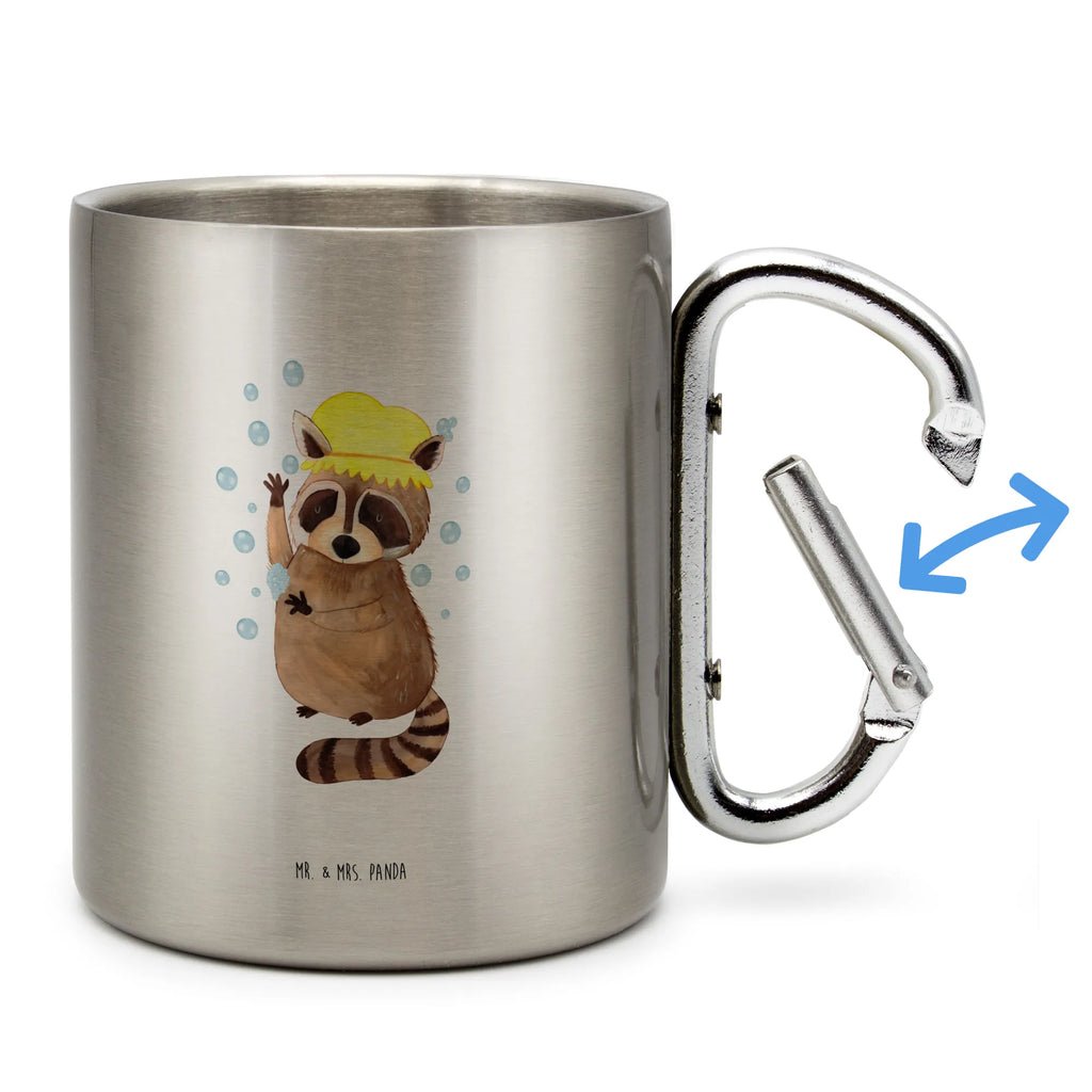 Stainless steel mug Raccoon Trinkbecher Metall, edelstahl thermobecher, edelstahl reisebecher, Tasse, thermotasse, Reisebecher, Trinkbecher Edelstahl, Becher, Thermo Kaffeebecher, Kaffeebecher Edelstahl, Thermobecher, edelstahl isolierbecher, Isolierbecher, Thermobecher Edelstahl, Campingtasse, Edelstahltasse, Edelstahlbecher, Metalltasse, karabiner tasse, metallbecher, Isolierbecher Edelstahl, karabinerbecher, wanderbecher, Campingbecher, Edelstahl Kaffeebecher, Becher Aus Edelstahl, Edelstahl Trinkbecher, Karabiner Becher, Lustige Sprüche, Tiere, Tiermotive, Gute Laune, Waschen, Tagträumen, Waschbär, Seifenblasen, Fröhlich, Plan