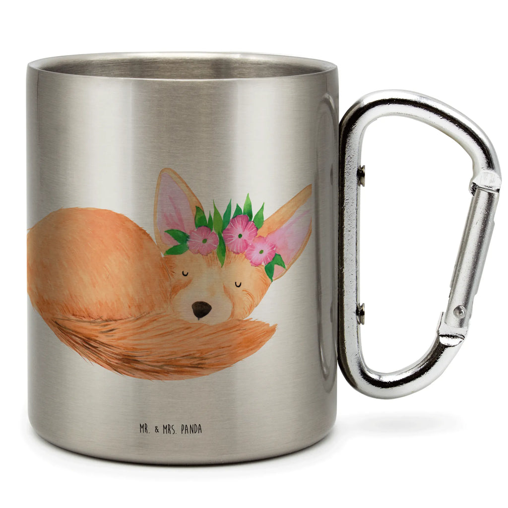 Edelstahlbecher Wüstenfuchs Blumenkranz Edelstahltasse, Becher Aus Edelstahl, edelstahl thermobecher, Isolierbecher Edelstahl, edelstahl reisebecher, Tasse, Edelstahl Trinkbecher, Isolierbecher, Karabiner Becher, Trinkbecher Edelstahl, Kaffeebecher Edelstahl, karabiner tasse, Edelstahl Kaffeebecher, Metalltasse, Edelstahlbecher, Thermobecher, Becher, Reisebecher, Thermobecher Edelstahl, Trinkbecher Metall, wanderbecher, Campingbecher, Thermo Kaffeebecher, metallbecher, thermotasse, karabinerbecher, edelstahl isolierbecher, Campingtasse, Afrika, Wildtiere, Blumen, Wüstenfuchs, Wüste, Glücklich, Blumenkranz