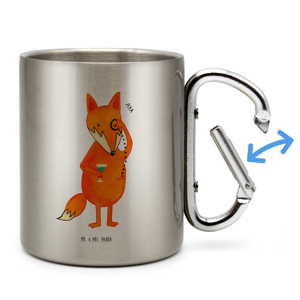 Stainless steel mug Fox lord fox, foxes, forest wildlife, clever as a fox, animal lover, motivation saying, saying funny, problem solving, words of consolation, lovesickness gift