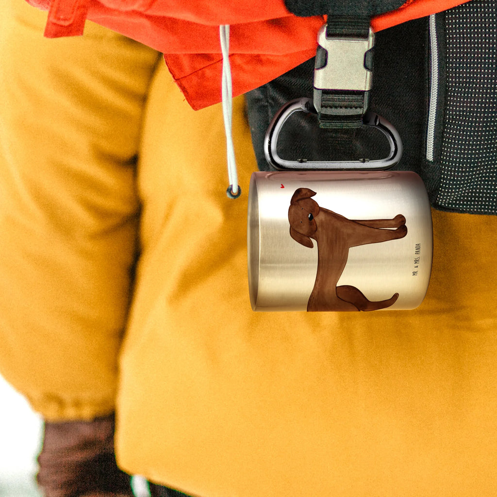 Kubek ze stali nierdzewnej pies Dog niemiecki Pies, motyw psa, zwierzę domowe, rasa psa, miłośnik zwierząt, właściciel psa, powiedzenia