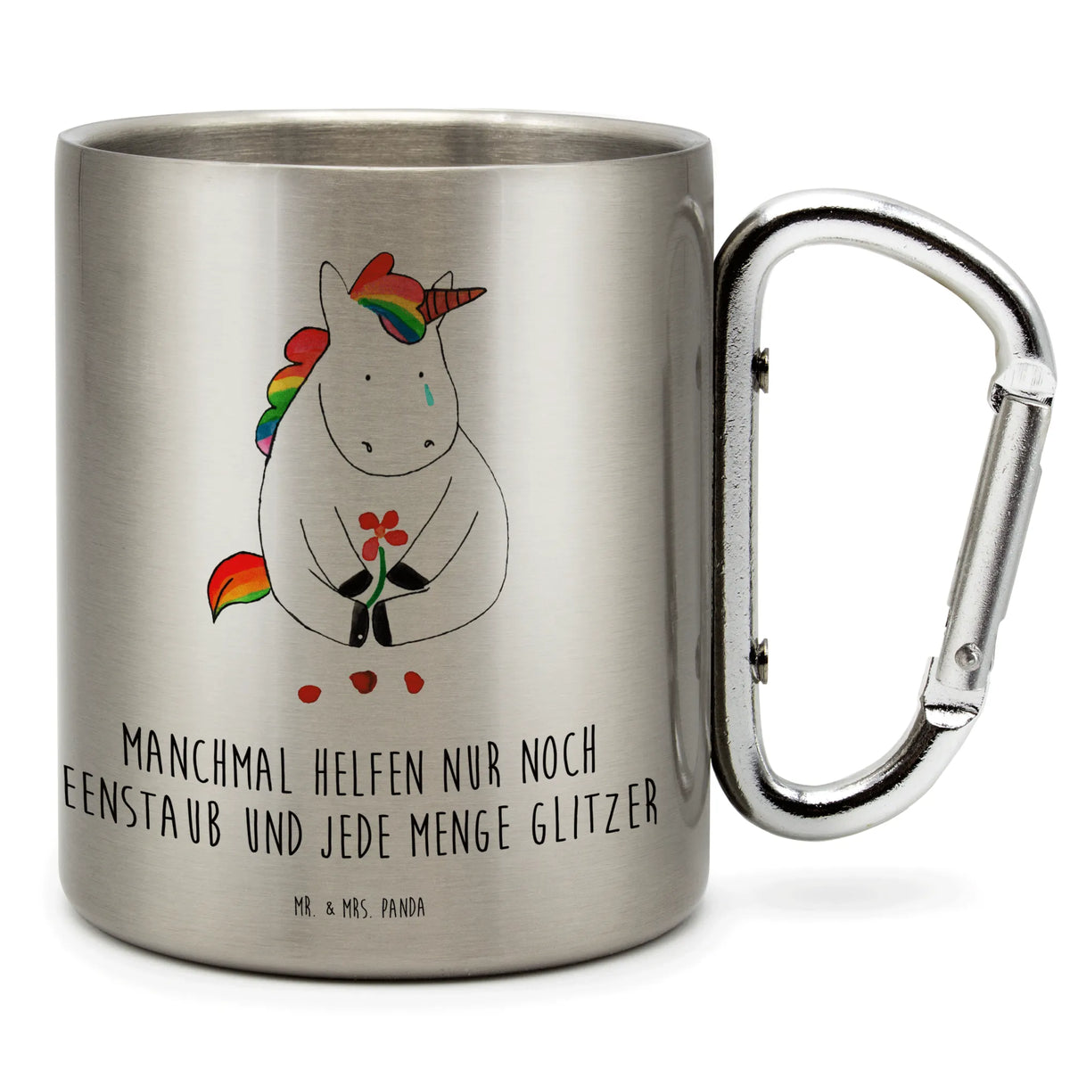 Edelstahlbecher Einhorn Traurig wandertasse, Campingtasse, Isolierbecher, Teetasse, Kaffeebecher Edelstahl, Becher Aus Edelstahl, Thermobecher Edelstahl, Thermobecher, karabinerbecher, Campingbecher, edelstahl reisebecher, Edelstahl-Isolierbecher, Edelstahl-Thermobecher, motivbecher, Isolierbecher Edelstahl, thermotasse, Edelstahltasse, wanderbecher, karabiner tasse, Edelstahlbecher, Trinkbecher Edelstahl, Reisebecher, Edelstahl Trinkbecher, Trinkbecher Metall, isoliertasse, spruchbecher, Karabiner Becher, Metallbecher, Teebecher, Unicorn, Einhorn, Einhörner, Einhorn Deko, Grußkarte, Liebe, Trauer, Trösten. Freundschaft, Freunde, Glitzer, Blume
