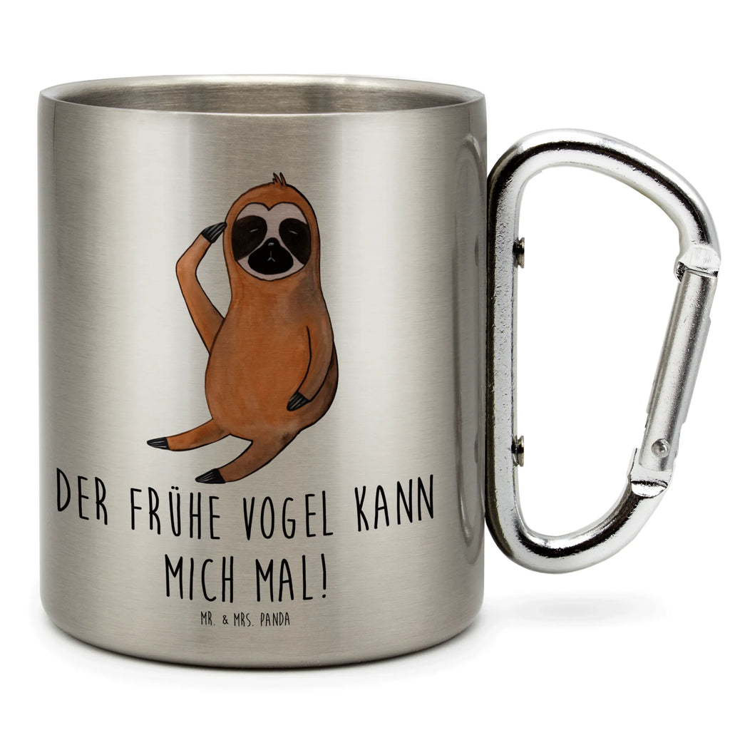 Stainless steel mug sloth Bird Sloth, sloth, trend animal, early riser, early bird, morning grumbler, the early bird, favourite animal, lazy