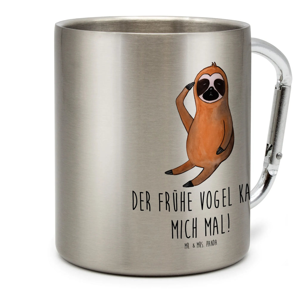 Stainless steel mug sloth Bird Sloth, sloth, trend animal, early riser, early bird, morning grumbler, the early bird, favourite animal, lazy