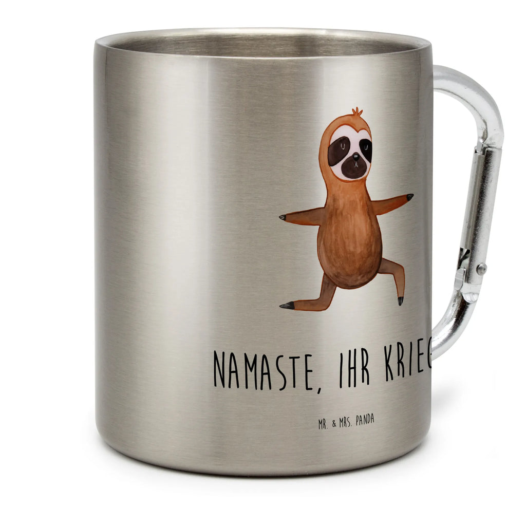 Stainless steel mug sloth yoga Sloth, sloth, trend animal, yoga, lazy, warrior, yoga exercises, namaste, favorite animal