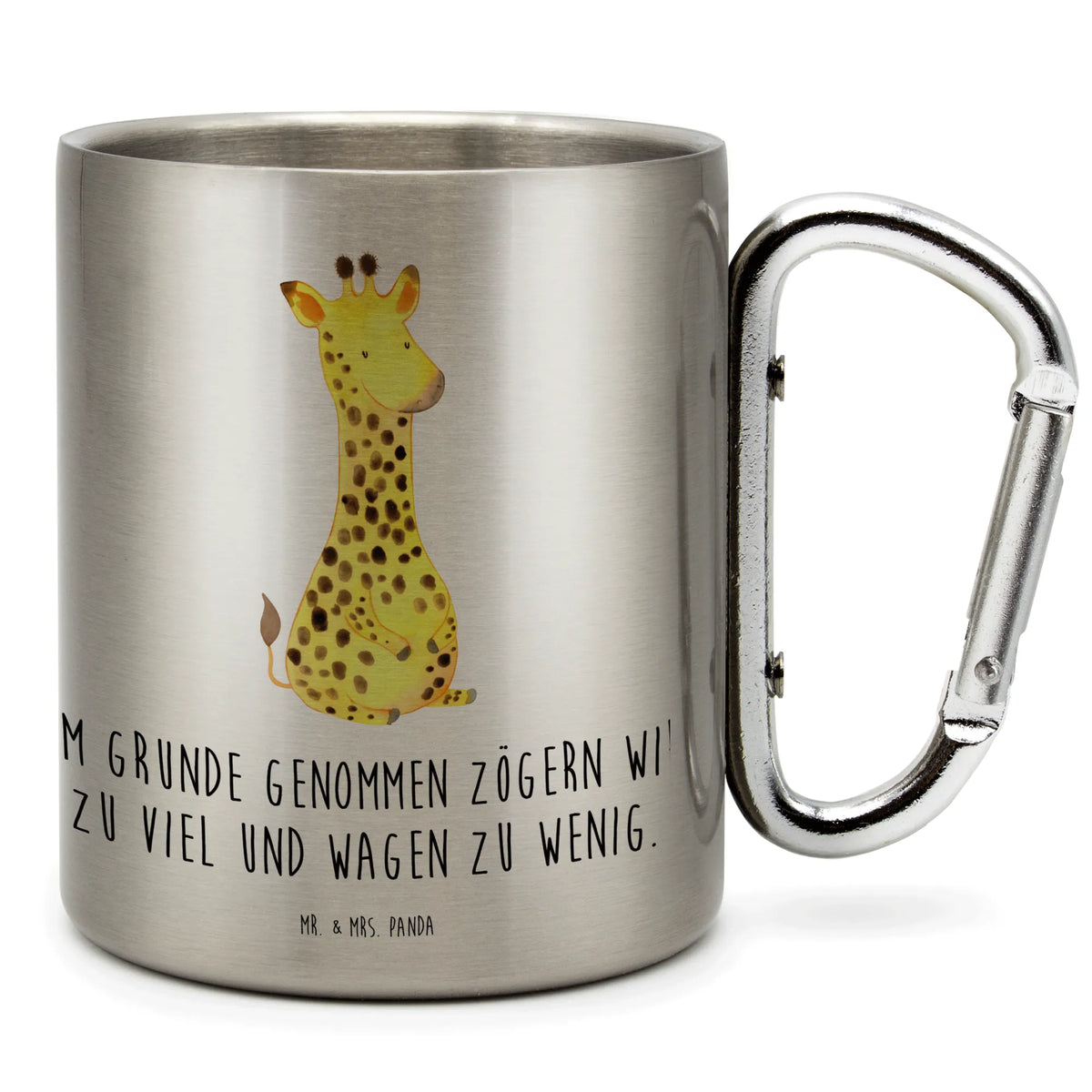 Stainless steel mug giraffe Satisfied karabinerbecher, wandertasse, motivbecher, Isolierbecher Edelstahl, Teebecher, Kaffeebecher Edelstahl, Thermobecher, wanderbecher, Teetasse, Edelstahltasse, thermotasse, Edelstahl Trinkbecher, Thermobecher Edelstahl, Isolierbecher, Reisebecher, Campingbecher, isoliertasse, Metallbecher, Campingtasse, edelstahl reisebecher, spruchbecher, Trinkbecher Edelstahl, Karabiner Becher, Becher Aus Edelstahl, Trinkbecher Metall, Edelstahl-Isolierbecher, Edelstahl-Thermobecher, karabiner tasse, Edelstahlbecher, Afrika, Wildtiere, Glück, Giraffe, Abenteuer, Zufrieden