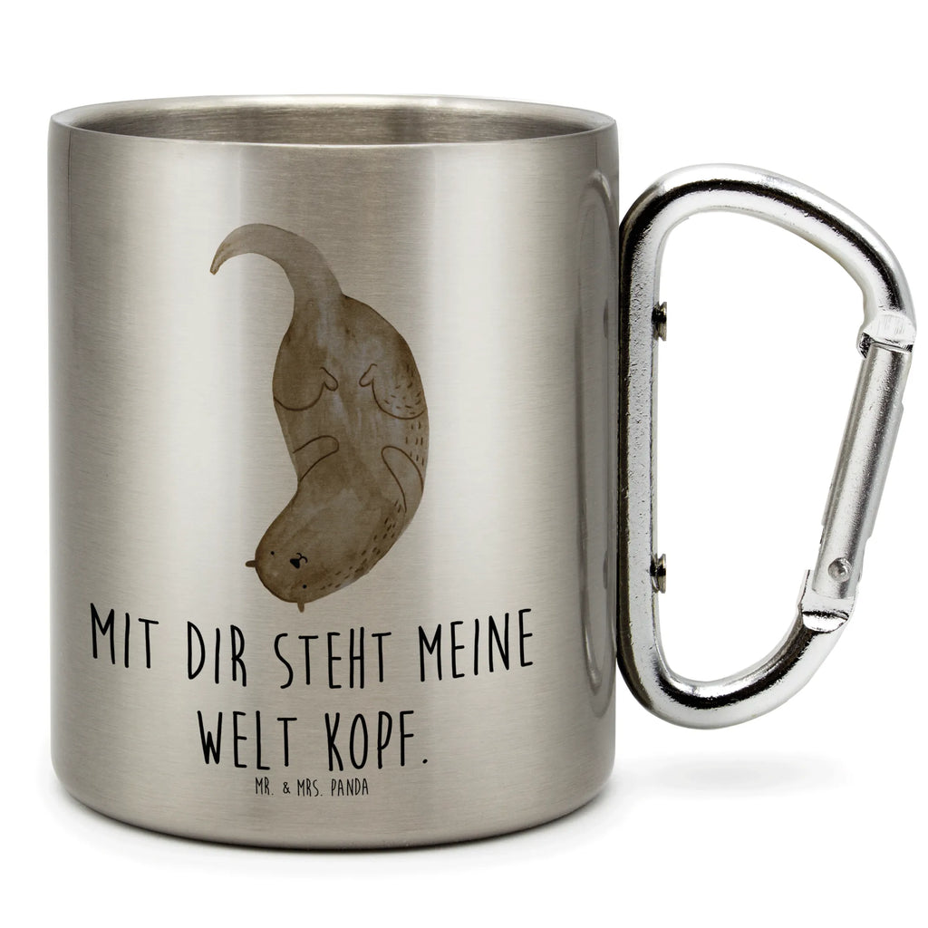 Kubek ze stali nierdzewnej wydra Do góry nogami Kuna, wydra, morska wydra