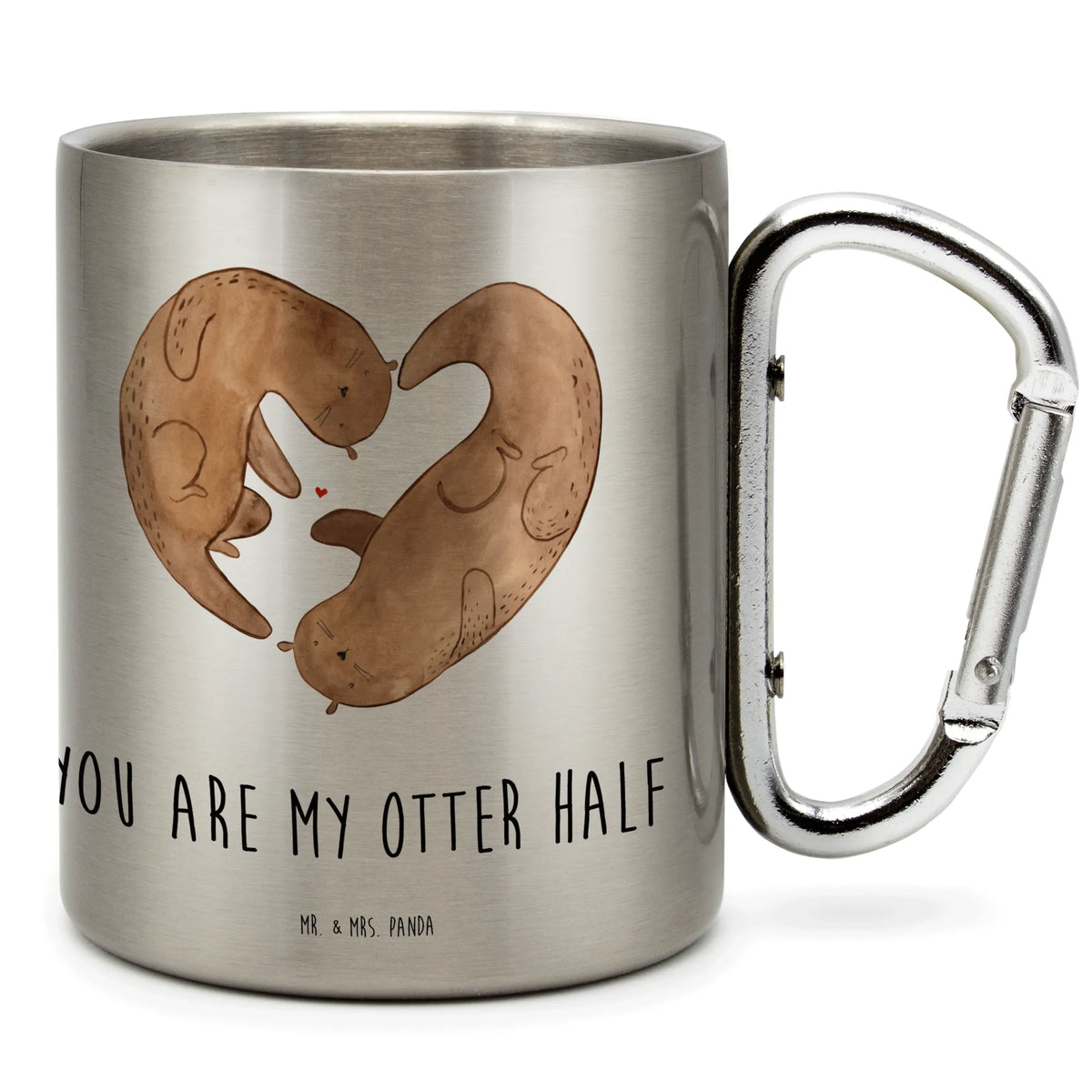 Stainless steel mug otter Heart Edelstahl Trinkbecher, Kaffeebecher Edelstahl, Edelstahltasse, spruchbecher, Edelstahl-Isolierbecher, isoliertasse, Trinkbecher Edelstahl, Reisebecher, karabinerbecher, Isolierbecher Edelstahl, wandertasse, wanderbecher, Metallbecher, motivbecher, Becher Aus Edelstahl, Teebecher, karabiner tasse, Edelstahlbecher, Campingtasse, edelstahl reisebecher, Thermobecher, Trinkbecher Metall, Campingbecher, Teetasse, Isolierbecher, Edelstahl-Thermobecher, Thermobecher Edelstahl, thermotasse, Karabiner Becher, Otter, Fischotter, Seeotter, Liebesgeschenk, Jahrestag, Herz, Liebe, Liebesbeweis, Love You, Bessere Hälfte, Verlobung, Hochzeitstag, Gemeinsames Leben