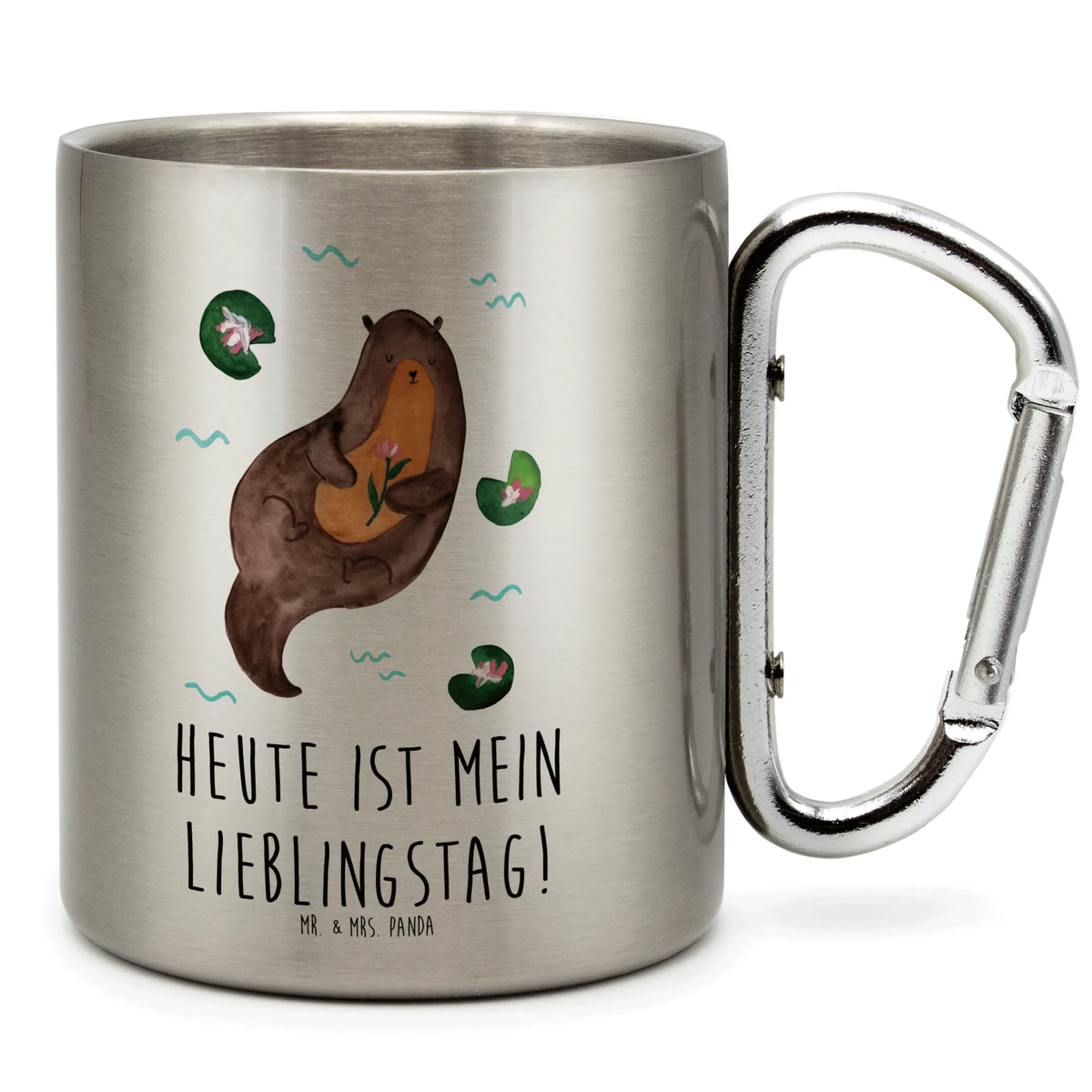Kubek ze stali nierdzewnej wydra lilia wodna Edelstahltasse, Edelstahlbecher, motivbecher, Karabiner Becher, wanderbecher, Metallbecher, Edelstahl-Thermobecher, Thermobecher, Thermobecher Edelstahl, Trinkbecher Edelstahl, Edelstahl Trinkbecher, spruchbecher, thermotasse, Teebecher, karabinerbecher, wandertasse, Campingbecher, Edelstahl-Isolierbecher, Reisebecher, isoliertasse, karabiner tasse, Isolierbecher, Campingtasse, Isolierbecher Edelstahl, Trinkbecher Metall, Becher Aus Edelstahl, Kaffeebecher Edelstahl, Teetasse, edelstahl reisebecher, Otter, Fischotter, Seeotter, Otter Seeotter See Otter