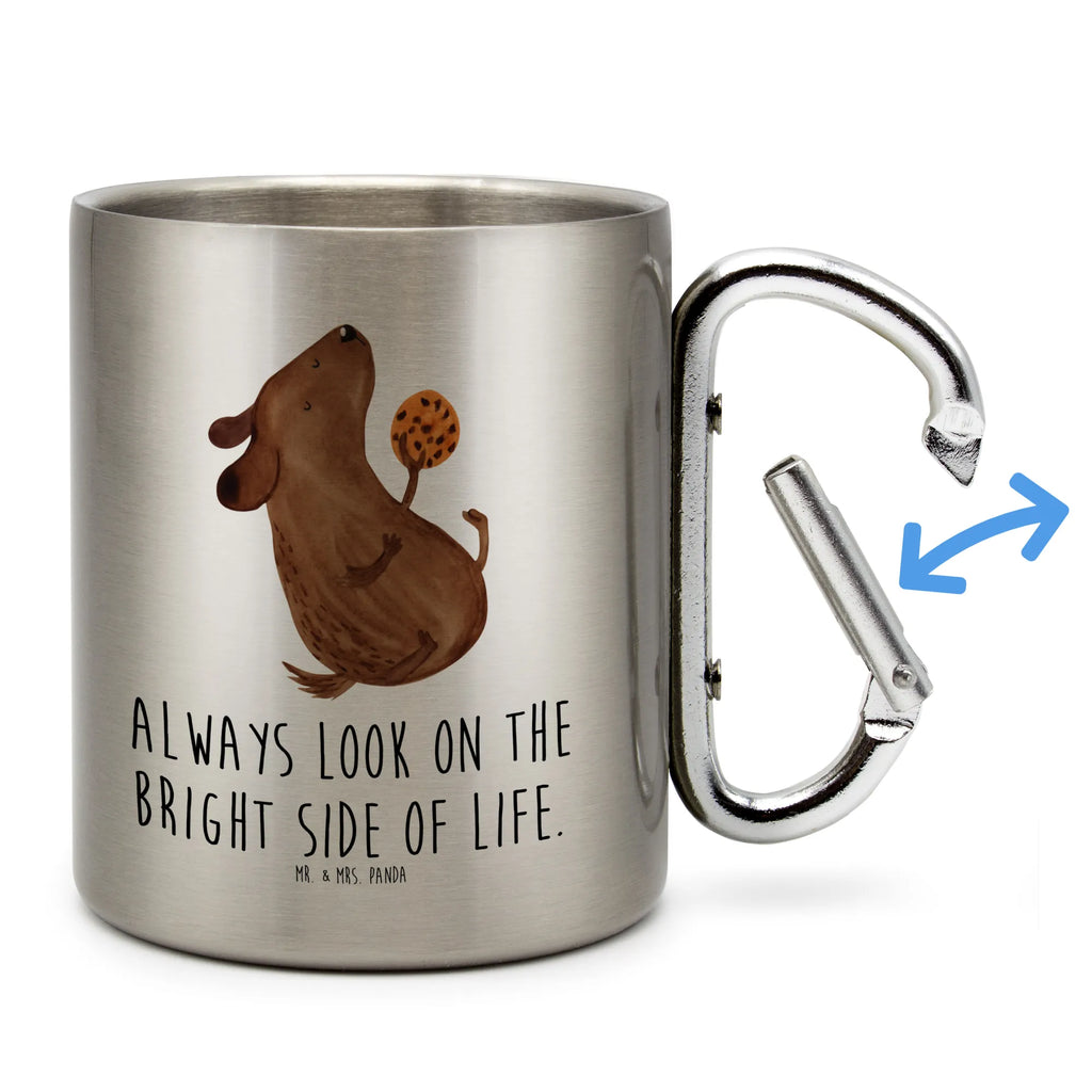 Kubek ze stali nierdzewnej pies ciastko Pies, motyw psa, zwierzę domowe, rasa psa, miłośnik zwierząt, właściciel psa, powiedzenia