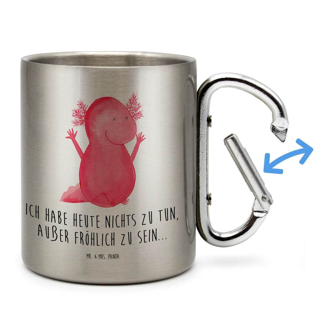 Kubek ze stali nierdzewnej Axolotl Hurra Trinkbecher Edelstahl, Edelstahl Trinkbecher, Tasse, wanderbecher, thermotasse, Trinkbecher Metall, Thermo Kaffeebecher, Becher, Reisebecher, Metalltasse, Karabiner Becher, karabiner tasse, Kaffeebecher Edelstahl, Edelstahlbecher, Edelstahl Kaffeebecher, karabinerbecher, edelstahl isolierbecher, edelstahl reisebecher, Becher Aus Edelstahl, edelstahl thermobecher, Edelstahltasse, Thermobecher, Isolierbecher, Thermobecher Edelstahl, Isolierbecher Edelstahl, Campingbecher, metallbecher, Campingtasse, Axolotl, Molch, Fröhlich, Spaß, Freude, Zufriedenheit, Schwanzlurch, Axolot, Lurche, Motivation, Lurch