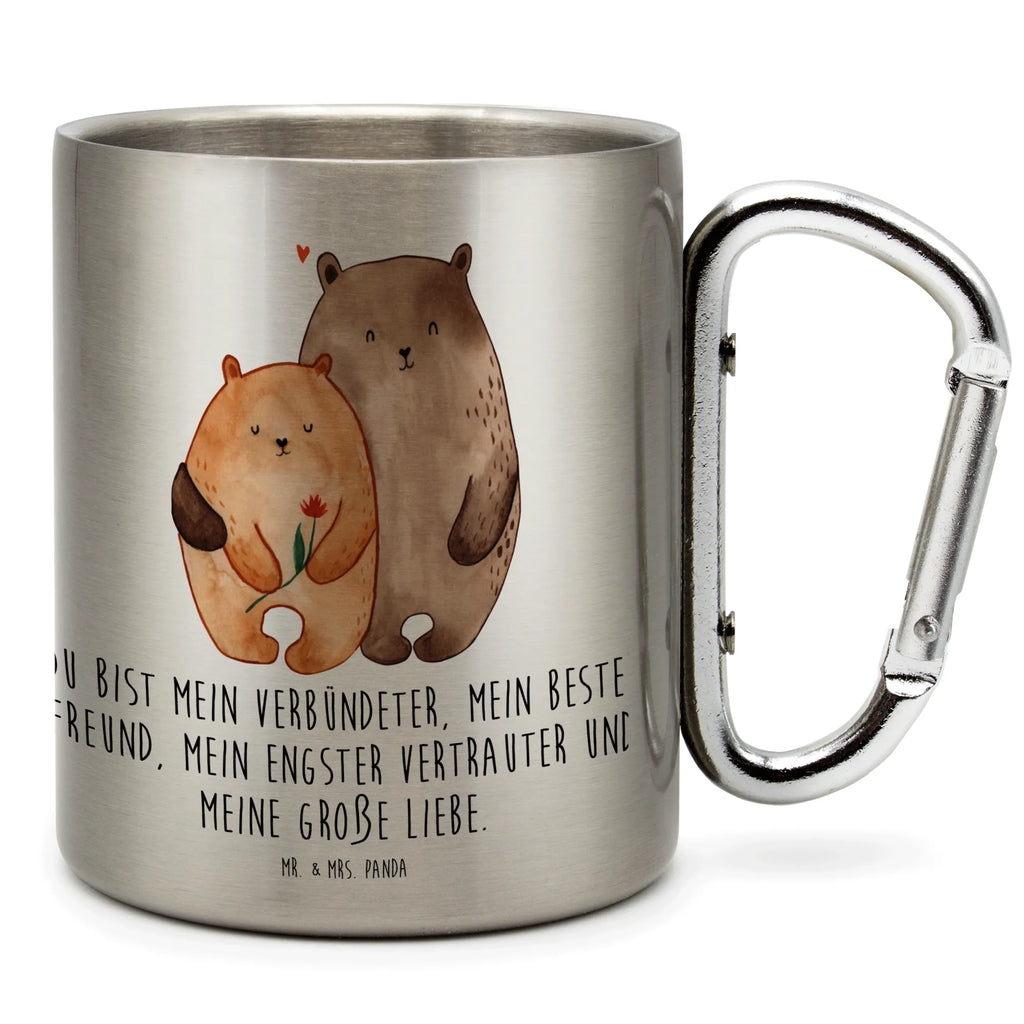 Stainless steel mug Bears in love Love, Loving, Two, Together, Marriage, Engagement, Proposal of marriage, Love gift, gift for her, gift for him, anniversary gift, Girlfriend, Gift Girlfriend, Married, Boyfriend, In love, Wedding anniversary, Proof of love, Bear, Gift Wedding, Bears, Gift Friend, Engaged, Anniversary, Partner
