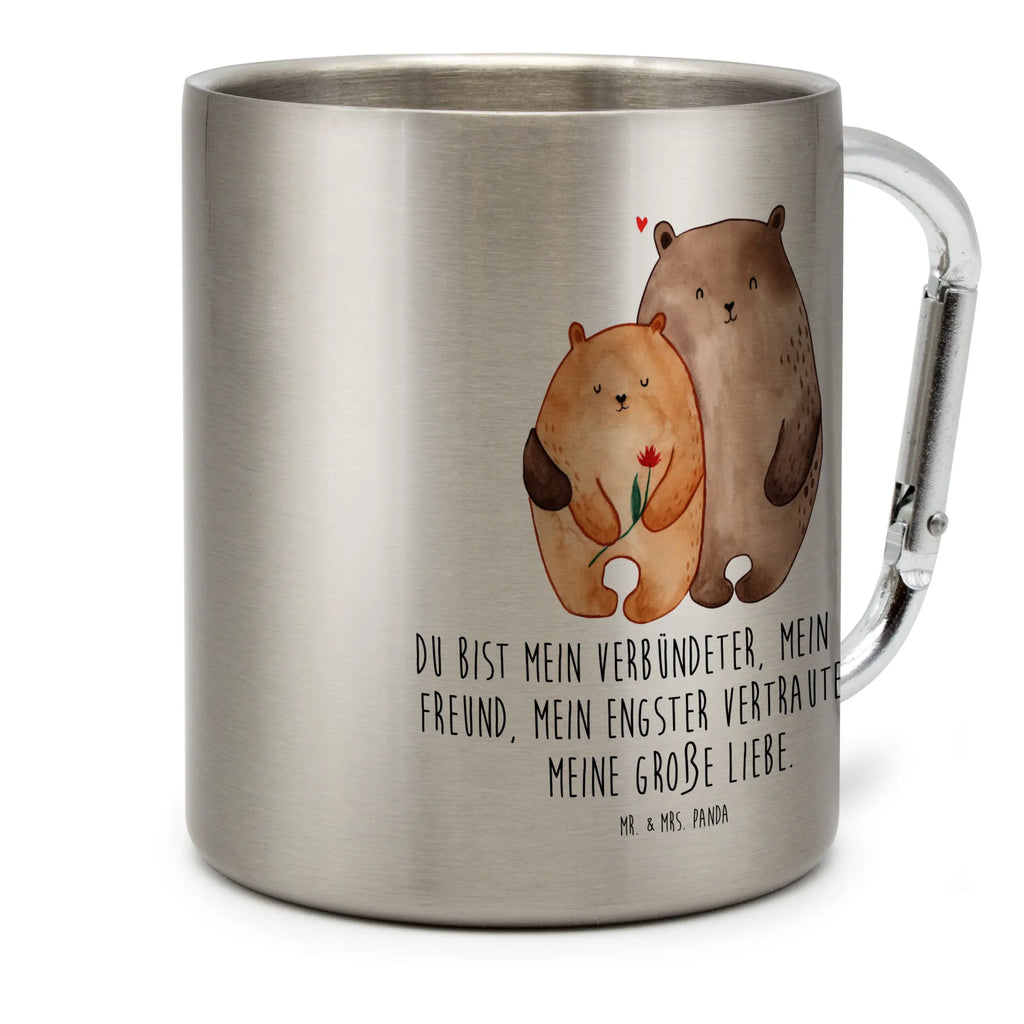 Stainless steel mug Bears in love Love, Loving, Two, Together, Marriage, Engagement, Proposal of marriage, Love gift, gift for her, gift for him, anniversary gift, Girlfriend, Gift Girlfriend, Married, Boyfriend, In love, Wedding anniversary, Proof of love, Bear, Gift Wedding, Bears, Gift Friend, Engaged, Anniversary, Partner