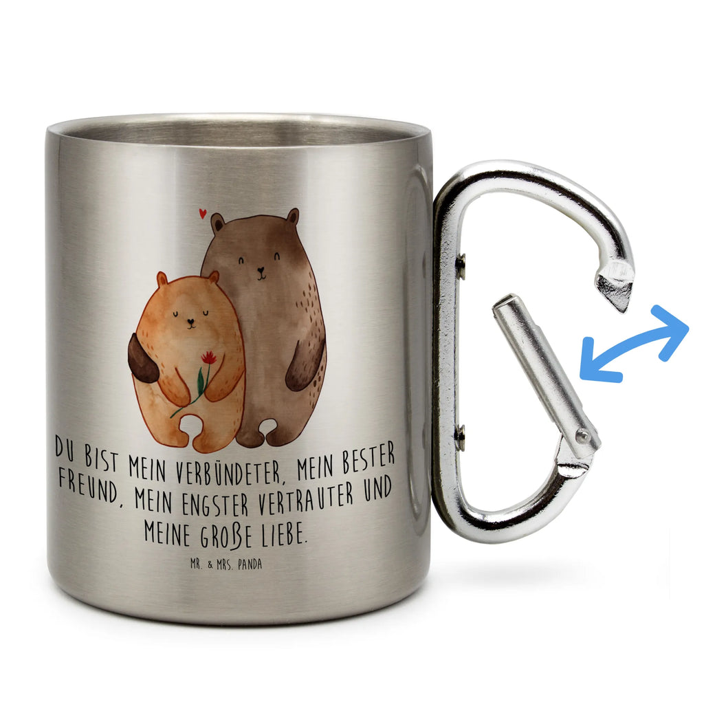 Stainless steel mug Bears in love Love, Loving, Two, Together, Marriage, Engagement, Proposal of marriage, Love gift, gift for her, gift for him, anniversary gift, Girlfriend, Gift Girlfriend, Married, Boyfriend, In love, Wedding anniversary, Proof of love, Bear, Gift Wedding, Bears, Gift Friend, Engaged, Anniversary, Partner