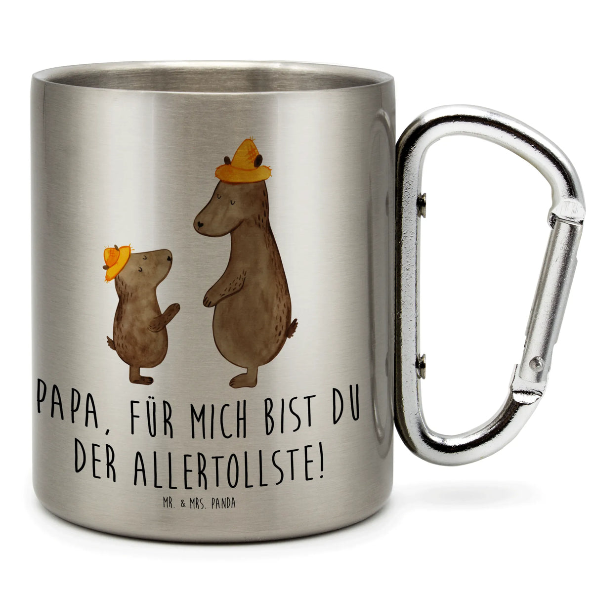 Stainless steel mug Bears with hats Campingtasse, Kaffeebecher Edelstahl, Trinkbecher Edelstahl, wandertasse, Edelstahl Trinkbecher, Karabiner Becher, Edelstahltasse, isoliertasse, Thermobecher Edelstahl, wanderbecher, motivbecher, thermotasse, Reisebecher, Teebecher, karabinerbecher, Isolierbecher, Teetasse, Isolierbecher Edelstahl, Trinkbecher Metall, edelstahl reisebecher, Campingbecher, Metallbecher, spruchbecher, Becher Aus Edelstahl, Thermobecher, karabiner tasse, Edelstahlbecher, Edelstahl-Isolierbecher, Edelstahl-Thermobecher, Muttertag, Vatertag, Mama, Papa, Oma, Opa, Familie, Schwester, Bruder, Söhne, Vater, Sohn, Bär, Kind, Daddy, Paps, Papi, Lieblingsmensch, Kinder, Vorbild, Bären, Dad, Vater-Sohn, Family