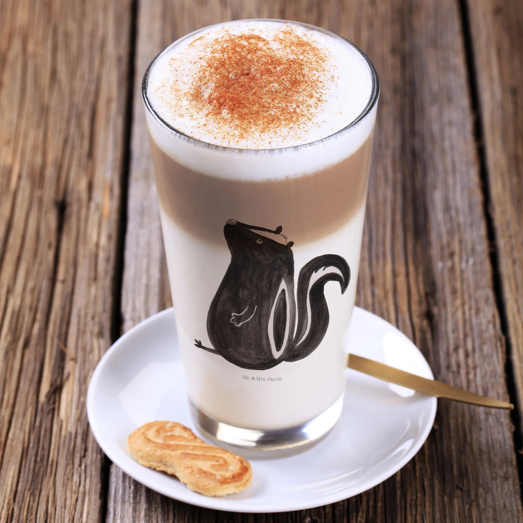 Glass skunk Sit Skunk, skunk, stinker, wild animal, slogan, know-it-all, law, stinky, predator, office