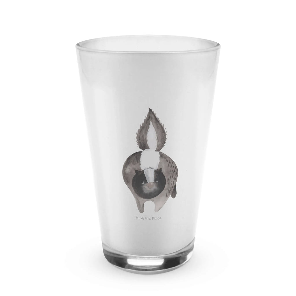 Glass skunk attack smoothie glas, Longdrinkglas, Wasserglas, becher glas, Teeglas, cappuccinoglas, kaffeeglas, Latte Macchiato Glas, Glasbecher, Saftglas, Limonadenglas, Trinkbecher Glas, Trinkglas, Cocktailglas, eiskaffeeglas, eistee glas, milchkaffee glas, Glas, Stinktier, Skunk, Raubtier, Wildtier, Stinker, Drohung, Stinki, wütend