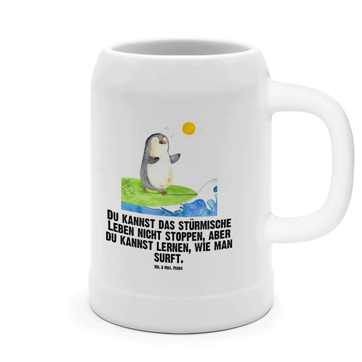 Kufel piwny Pingwin surfista Pinguin