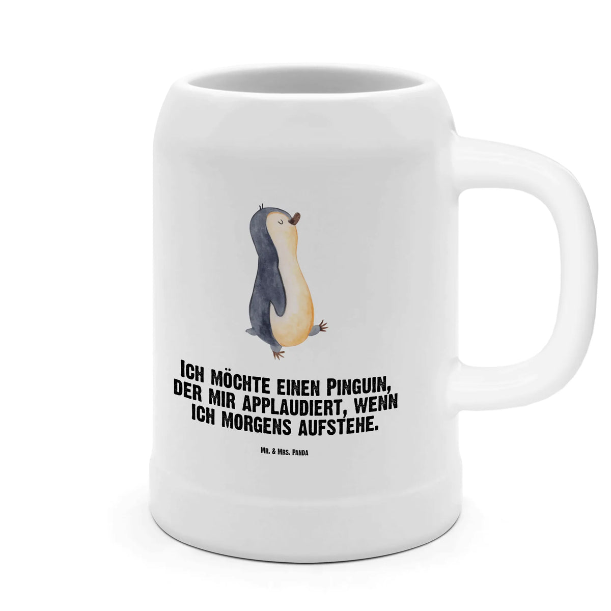 Beer mug Penguin march North Pole, Penguins, penguins, early riser, late riser