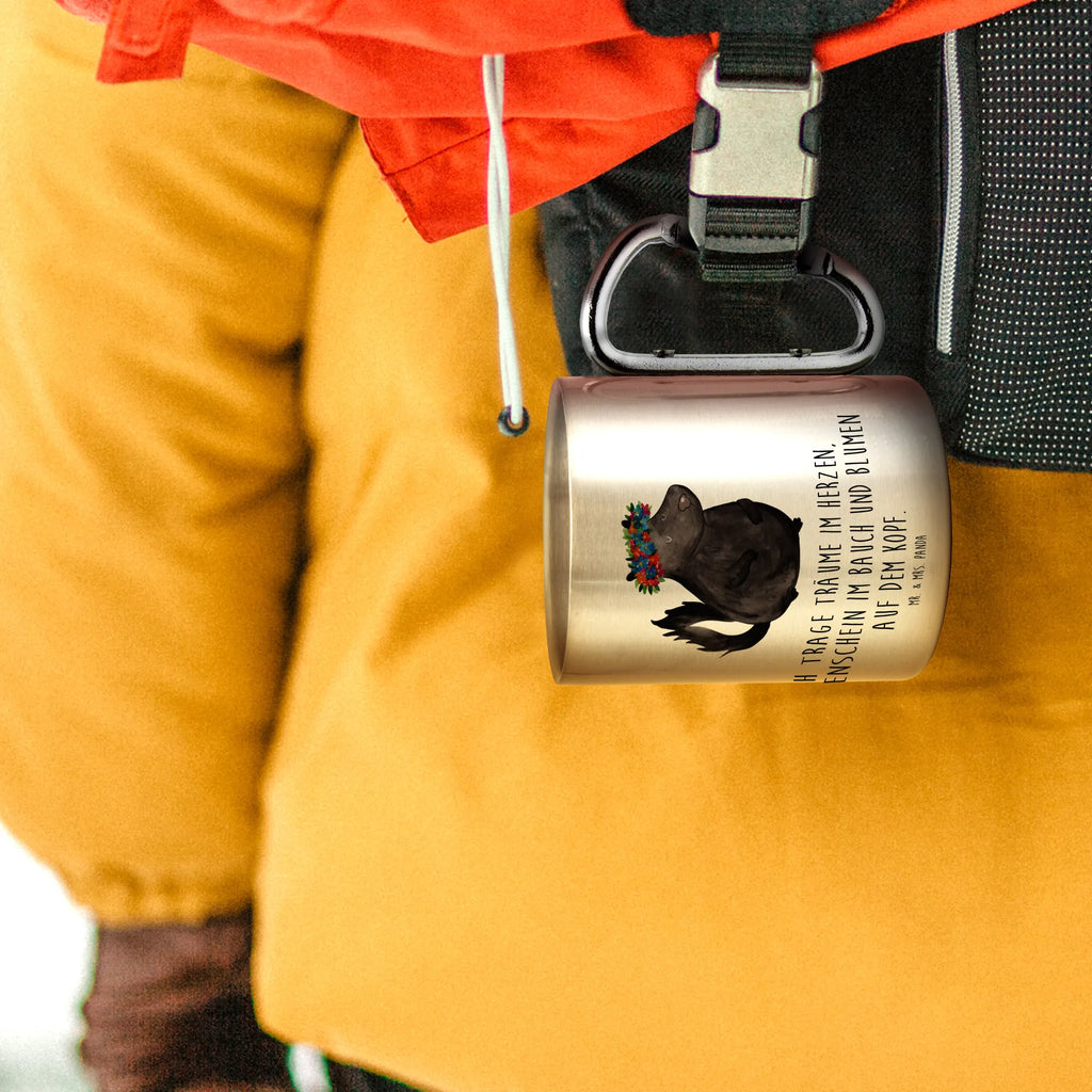 Edelstahlbecher Stinktier Blumenmaedchen edelstahl thermobecher, metallbecher, Isolierbecher, Trinkbecher Edelstahl, Thermobecher Edelstahl, Thermobecher, karabinerbecher, Becher, Trinkbecher Metall, thermotasse, Edelstahlbecher, Campingtasse, Edelstahl Trinkbecher, Edelstahltasse, Becher Aus Edelstahl, Thermo Kaffeebecher, wanderbecher, karabiner tasse, Edelstahl Kaffeebecher, Kaffeebecher Edelstahl, Metalltasse, Tasse, edelstahl isolierbecher, Reisebecher, edelstahl reisebecher, Karabiner Becher, Isolierbecher Edelstahl, Campingbecher, Stinktier, Skunk, Stinki, Wildtier, Stinker, Raubtier, Yoga, Namaste