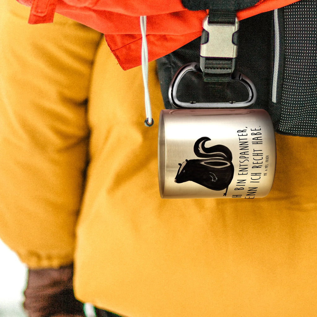 Edelstahlbecher Stinktier sitzend edelstahl isolierbecher, Trinkbecher Metall, Metalltasse, Trinkbecher Edelstahl, Karabiner Becher, karabiner tasse, Reisebecher, Becher Aus Edelstahl, Edelstahlbecher, Edelstahl Kaffeebecher, Thermobecher, thermotasse, Campingbecher, karabinerbecher, Edelstahltasse, Becher, Isolierbecher Edelstahl, Edelstahl Trinkbecher, edelstahl reisebecher, wanderbecher, Isolierbecher, edelstahl thermobecher, metallbecher, Campingtasse, Kaffeebecher Edelstahl, Thermo Kaffeebecher, Thermobecher Edelstahl, Tasse, Stinktier, Skunk, Wildtier, Recht, Raubtier, Stinki, Stinker, Büro, Besserwisser, Spruch