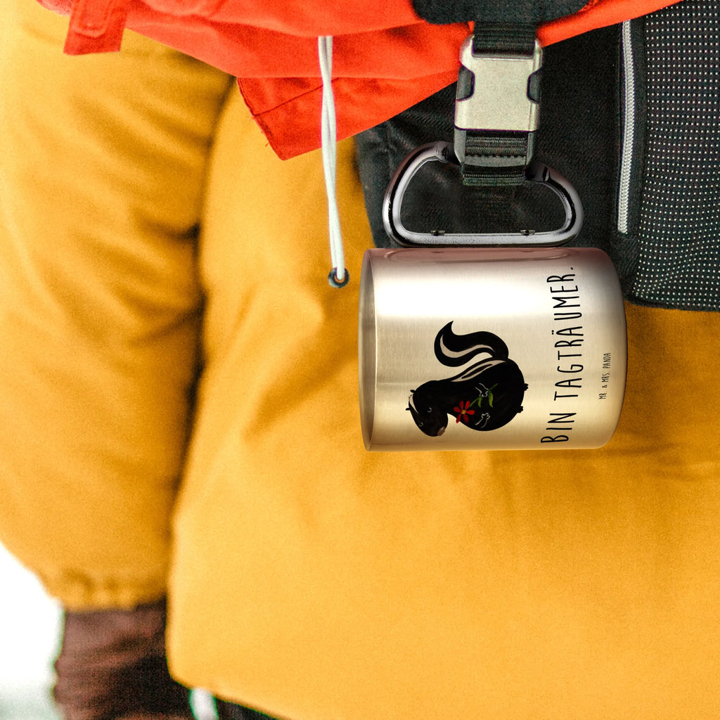 Stainless steel mug skunk flower Tasse, Karabiner Becher, Becher Aus Edelstahl, thermotasse, Thermobecher, Edelstahl Trinkbecher, Trinkbecher Edelstahl, edelstahl thermobecher, Campingbecher, Reisebecher, edelstahl isolierbecher, Edelstahl Kaffeebecher, Thermobecher Edelstahl, Campingtasse, edelstahl reisebecher, Trinkbecher Metall, Edelstahltasse, Edelstahlbecher, karabinerbecher, Kaffeebecher Edelstahl, Thermo Kaffeebecher, Becher, metallbecher, wanderbecher, Metalltasse, Isolierbecher Edelstahl, karabiner tasse, Isolierbecher, Stinktier, Skunk, Tagträumer, Stinker, Raubtier, Träume, Stinki, Verträumt, Wildtier, Dreams