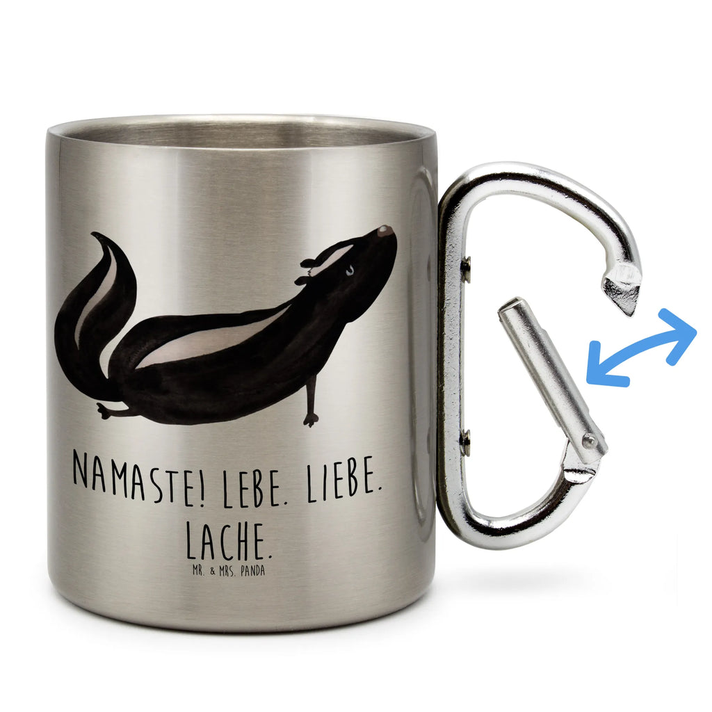 Stainless steel mug skunk yoga Skunk, Live, Predator, Stinky, Yoga, Namaste, Stinker, Love, Laugh, Wild animal