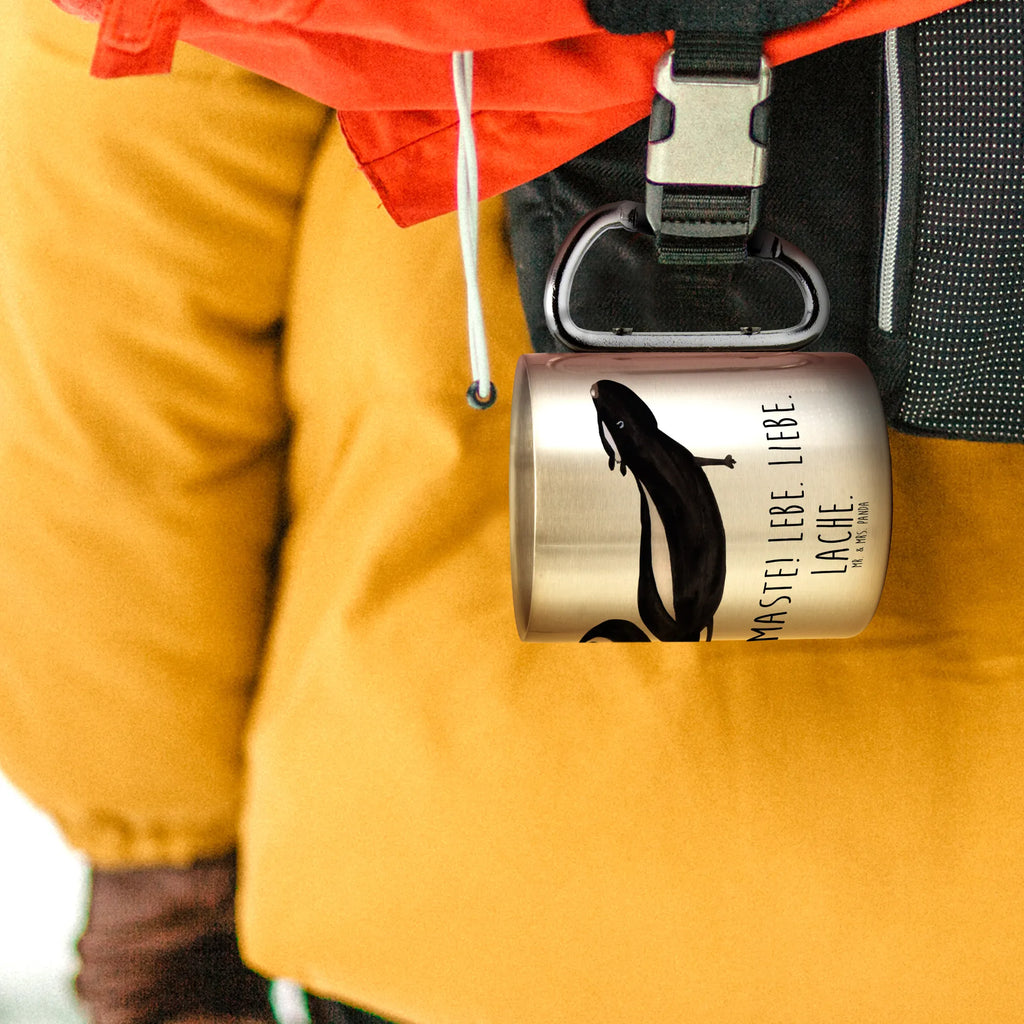 Stainless steel mug skunk yoga Skunk, Live, Predator, Stinky, Yoga, Namaste, Stinker, Love, Laugh, Wild animal