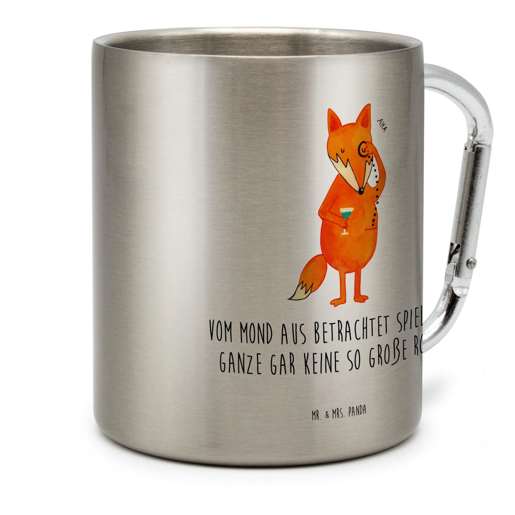 Stainless steel mug Fox lord fox, foxes, forest wildlife, clever as a fox, animal lover, motivation saying, saying funny, problem solving, words of consolation, lovesickness gift
