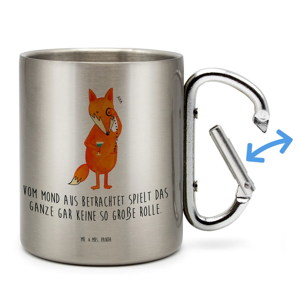 Stainless steel mug Fox lord fox, foxes, forest wildlife, clever as a fox, animal lover, motivation saying, saying funny, problem solving, words of consolation, lovesickness gift