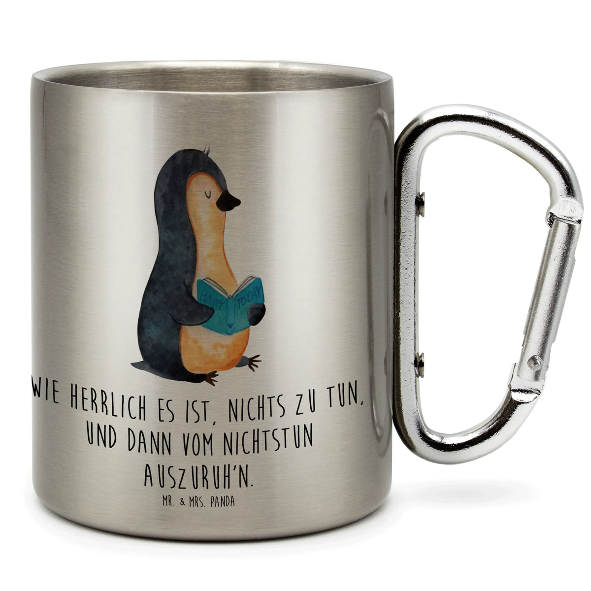 Kubek ze stali nierdzewnej pingwin książka Edelstahl-Thermobecher, Metallbecher, karabinerbecher, Becher Aus Edelstahl, Trinkbecher Edelstahl, Campingbecher, spruchbecher, thermotasse, isoliertasse, wanderbecher, Edelstahl Trinkbecher, Karabiner Becher, Edelstahl-Isolierbecher, edelstahl reisebecher, motivbecher, Thermobecher Edelstahl, Trinkbecher Metall, Edelstahltasse, Kaffeebecher Edelstahl, Teetasse, karabiner tasse, Teebecher, Edelstahlbecher, Thermobecher, Campingtasse, Isolierbecher Edelstahl, Isolierbecher, Reisebecher, wandertasse, Pinguin, Faulenzen, Pinguine, Lesen, Freizeit, Urlaub, Nichtstun, Bücherwurm, Buch, Ferien