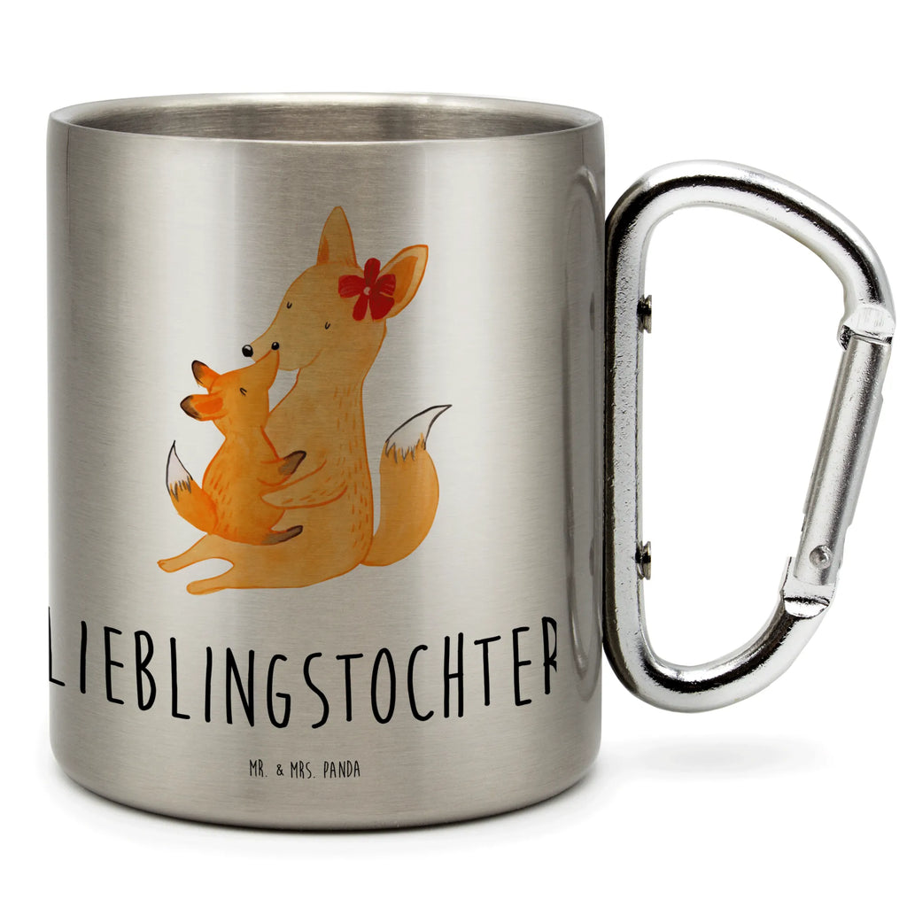 Stainless steel mug Fox mummy Family, Father's Day, Mother's Day, brother, sister, Mom, Dad, daughter, favourite daughter, mom, best daughter, mother, present