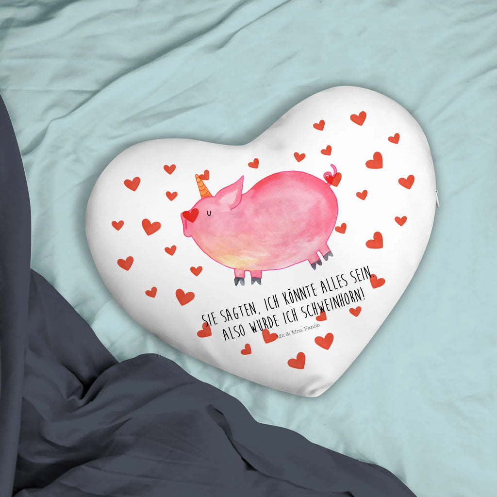 Poduszka w kształcie serca jednorożec świnia Jednorożec, jednorożce, dekoracje jednorożca, jednorożec
