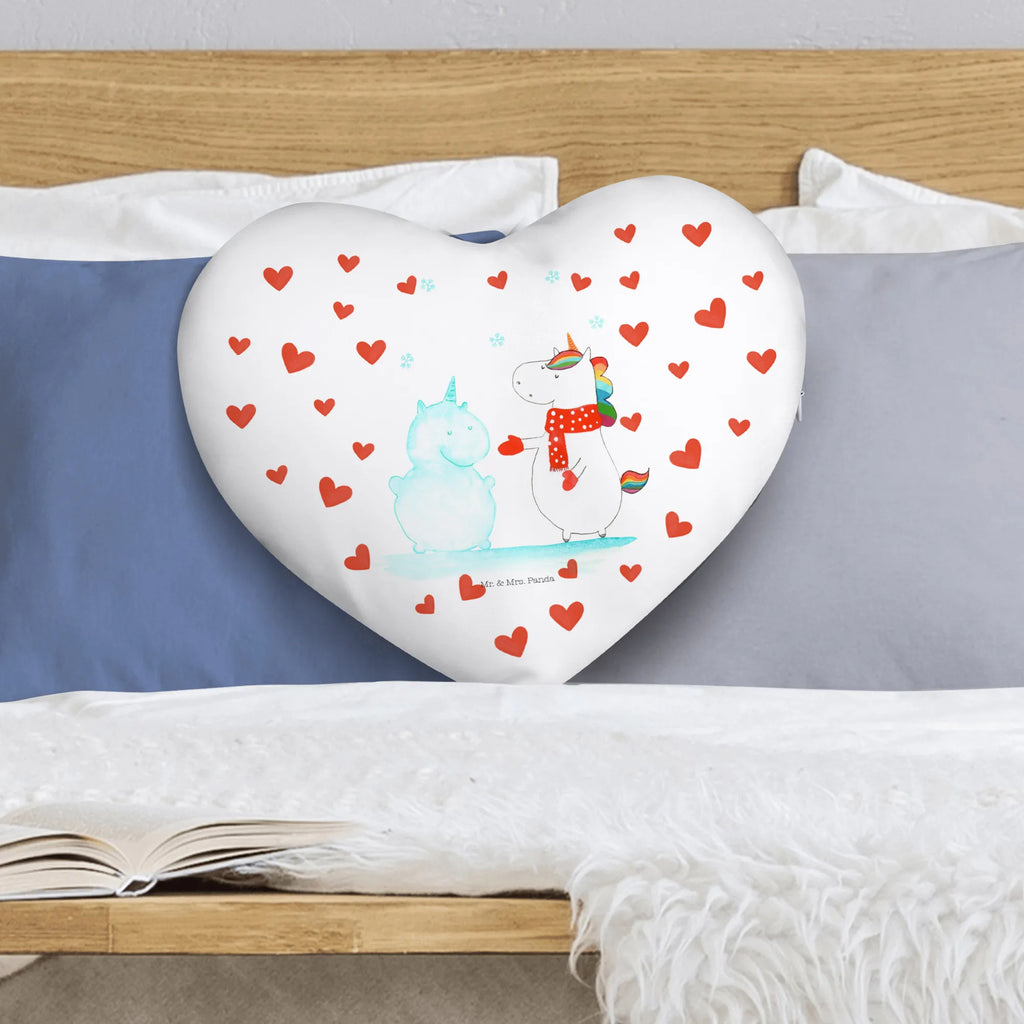 Poduszka w kształcie serca jednorożec Bałwan Jednorożec, jednorożce, dekoracje jednorożca, jednorożec