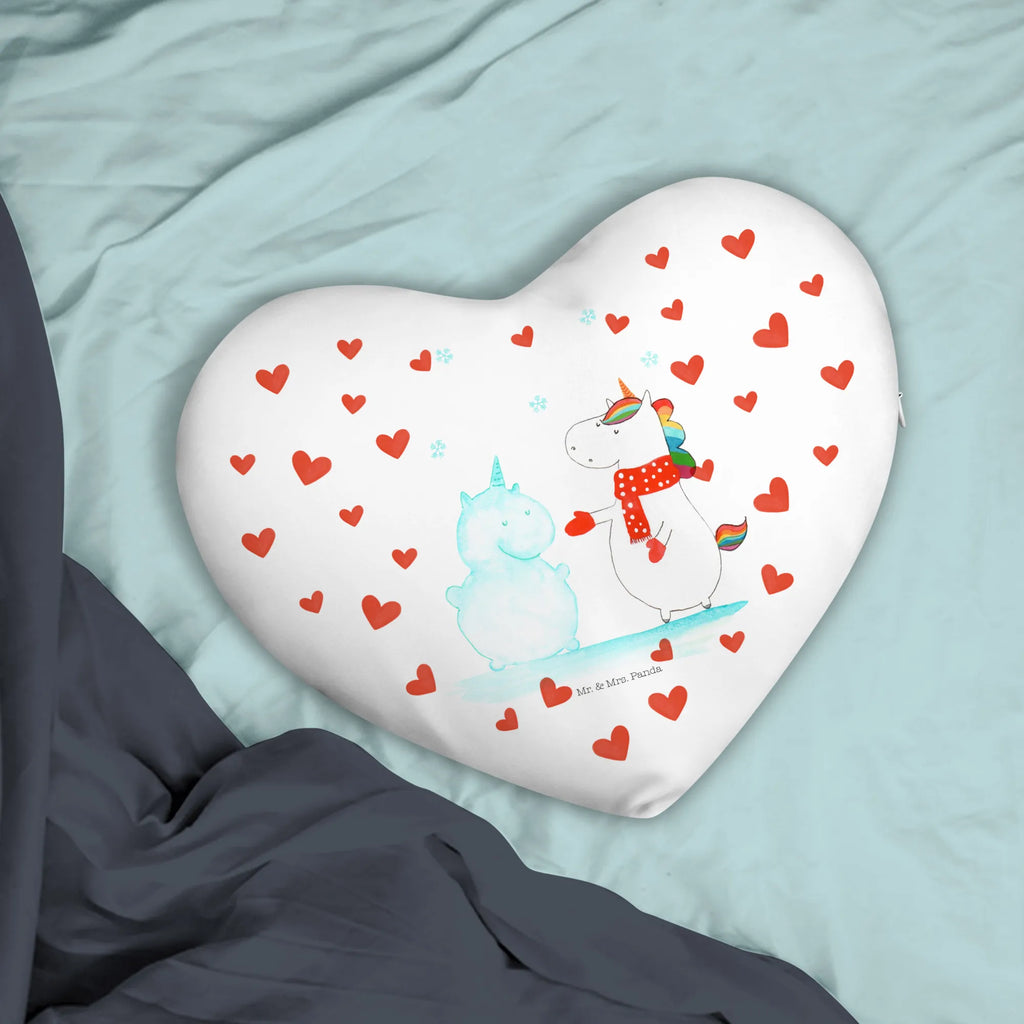 Poduszka w kształcie serca jednorożec Bałwan Jednorożec, jednorożce, dekoracje jednorożca, jednorożec