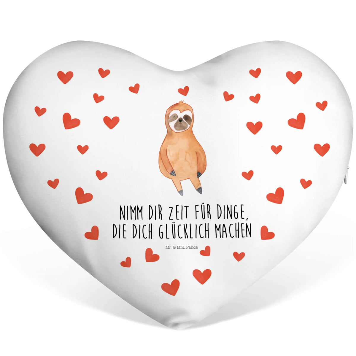 Heart cushion sloth Satisfied trend animal, contented, relax, break, favorite animal, lazy