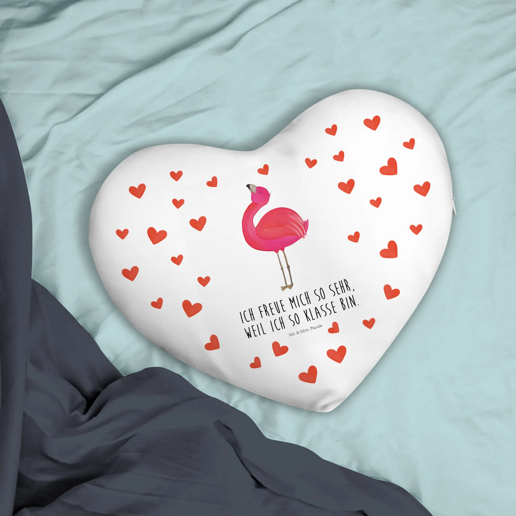 Heart cushion flamingo Proud Flamingo, pink, pink bird, bird of paradise, red, flamingo decoration, gift pink, gifts, gift idea, children, adults, girls, flamingo fans, summer, vacation, sea, unusual gifts in pink, pink gifts, girls gifts, small gifts, Caribbean feeling, funny sayings, daughter, proud, sister, self-acceptance, best friend, joy, self-love, friend, mom