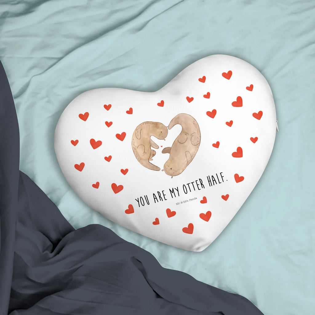 Heart cushion otter Heart otter, marten, sea otter, European otter, water mammal, aquatic animal, baby otter, predator, water, otter gifts, animal lover, gift ideas for animal lovers, animal, mammal, water animal, gifts for people in love, engagement, anniversary, love, proof of love, life together, love you, better half, wedding day, heart, love gift