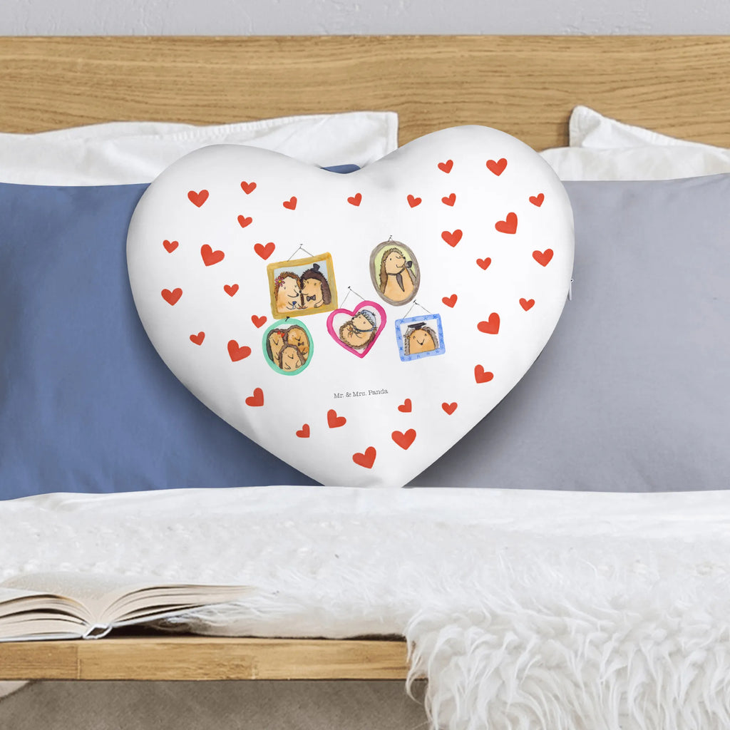 Heart cushion Hedgehog family Family, Father's Day, Mother's Day, brother, sister, Mom, Dad, love, dad, happiness, pictures, solidarity, hedgehogs, mum