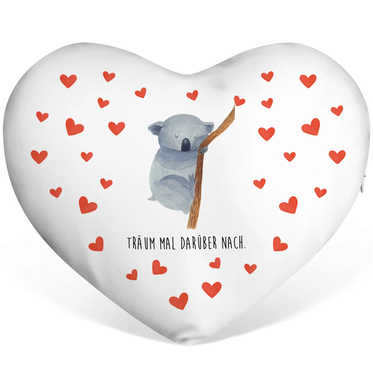 Heart cushion koala card, gift ideas, gifts, small animals, cute, cute animal motives, hand drawn, funny sayings, good mood, special gifts, animal lover, koala bear, dream, bedroom, sleeping, dreamland
