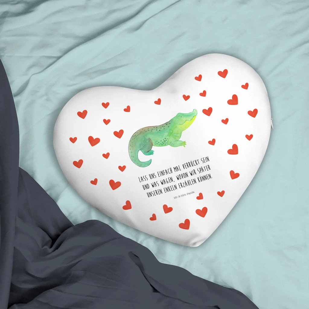 Heart cushion Crocodile Seafood, aquatic animals, ocean, sea, fish, shells, corals, reef, whale, narwhal, sea urchin, lobster, platypus, turtle, manatee, crocodile, orca, shrimp, gifts for seafood lovers, water world, underwater animals, underwater world, vacation, deep sea, seafood fans, gift ideas, seafood decoration, seafood posters, crocodiles, wanderlust, girlfriend, to be crazy, to be spontaneous, adventurousness, favorite person, best friend