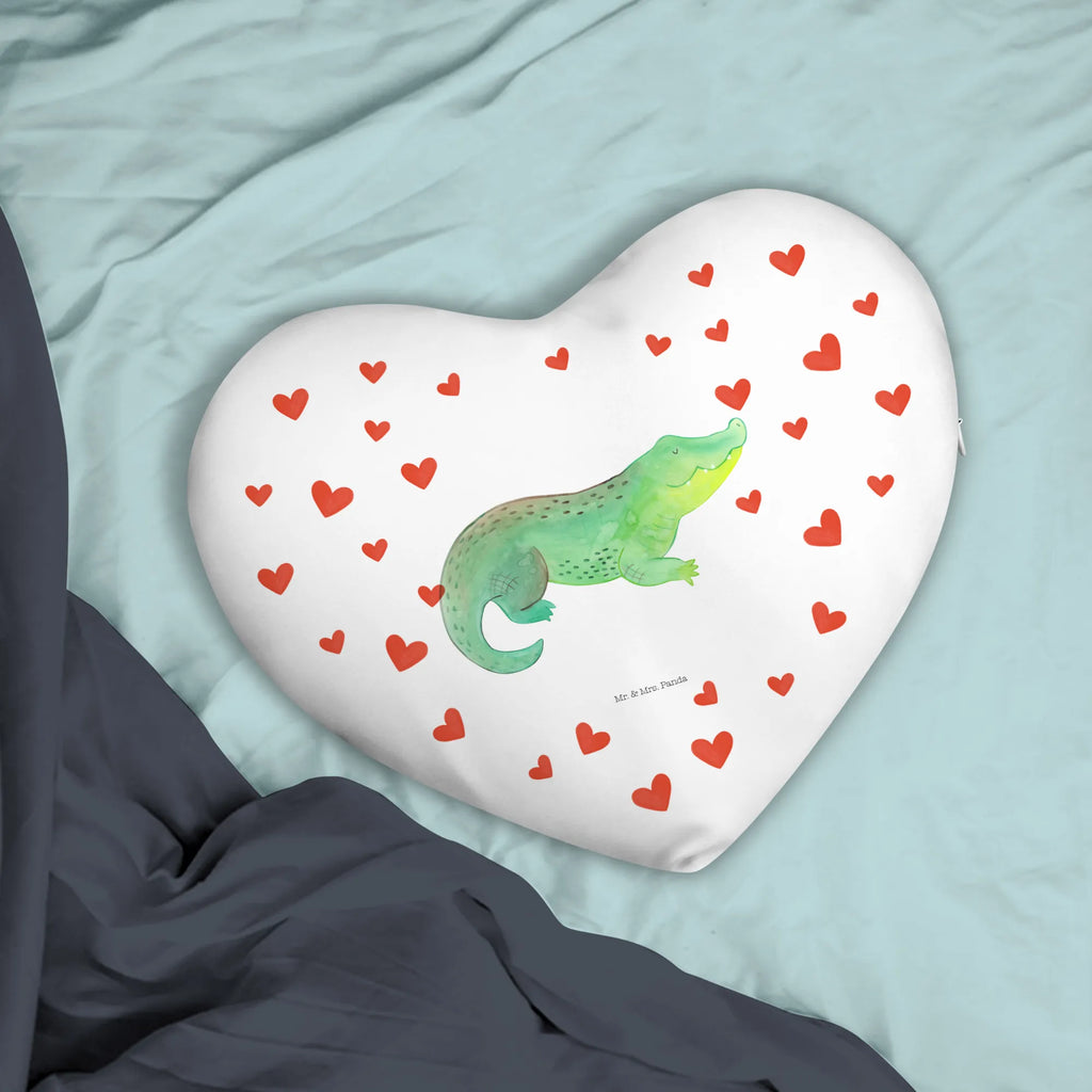 Heart cushion Crocodile Seafood, aquatic animals, ocean, sea, fish, shells, corals, reef, whale, narwhal, sea urchin, lobster, platypus, turtle, manatee, crocodile, orca, shrimp, gifts for seafood lovers, water world, underwater animals, underwater world, vacation, deep sea, seafood fans, gift ideas, seafood decoration, seafood posters, crocodiles, wanderlust, girlfriend, to be crazy, to be spontaneous, adventurousness, favorite person, best friend
