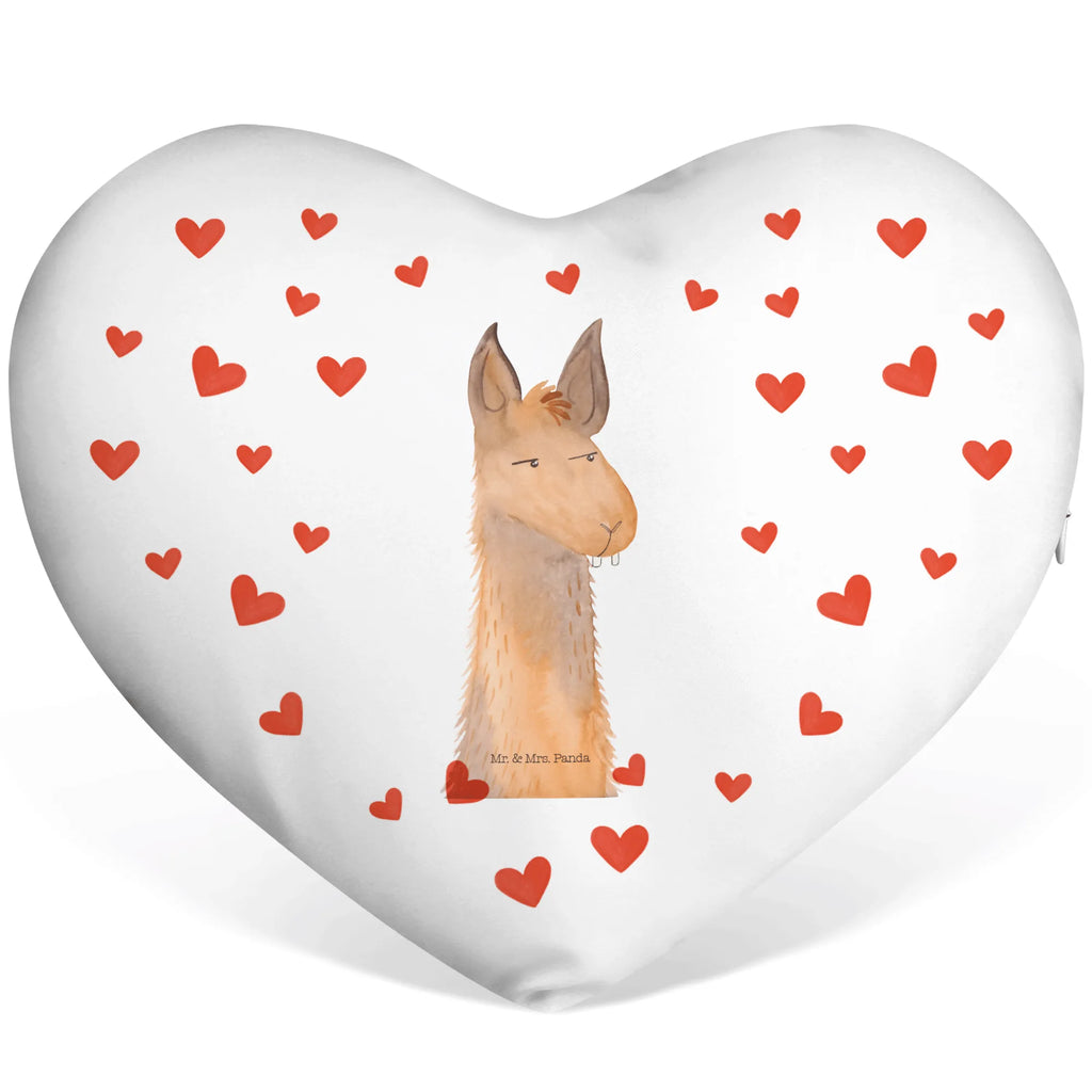 Heart cushion llama head Annoyed Llama, llama, alpaca, trendy animal, apprentice, best friend, partner, boss, being right, office life, girlfriend, office, lamas, being annoyed, lama