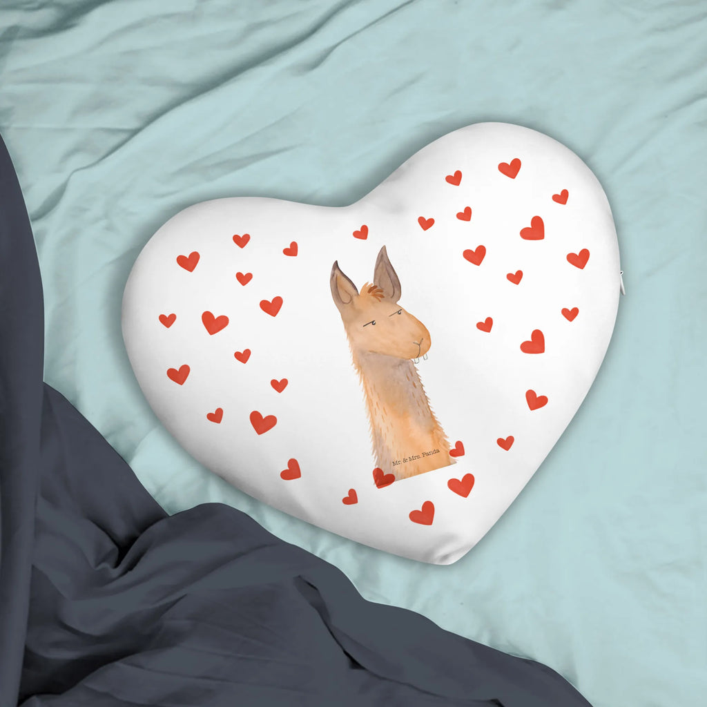 Heart cushion llama head Annoyed Llama, llama, alpaca, trendy animal, apprentice, best friend, partner, boss, being right, office life, girlfriend, office, lamas, being annoyed, lama