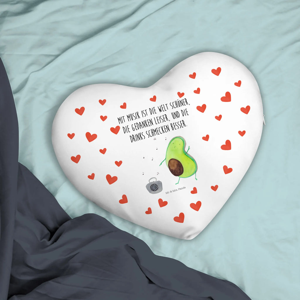 Heart cushion avocado Dance avocado, vegetables