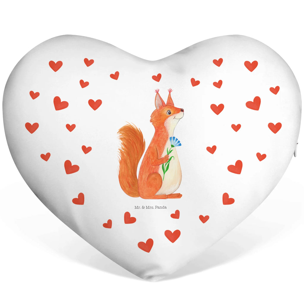 Heart cushion Squirrel flower small animals, cute, funny, cute animal motives, hand drawn, small world, funny sayings, good mood, happy, gifts, gift ideas, special gifts, animal lover, card, saying decoration, Squirrel, laughter, squirrel, happy saying, fun, motivation sayings, motivation pictures, positive saying