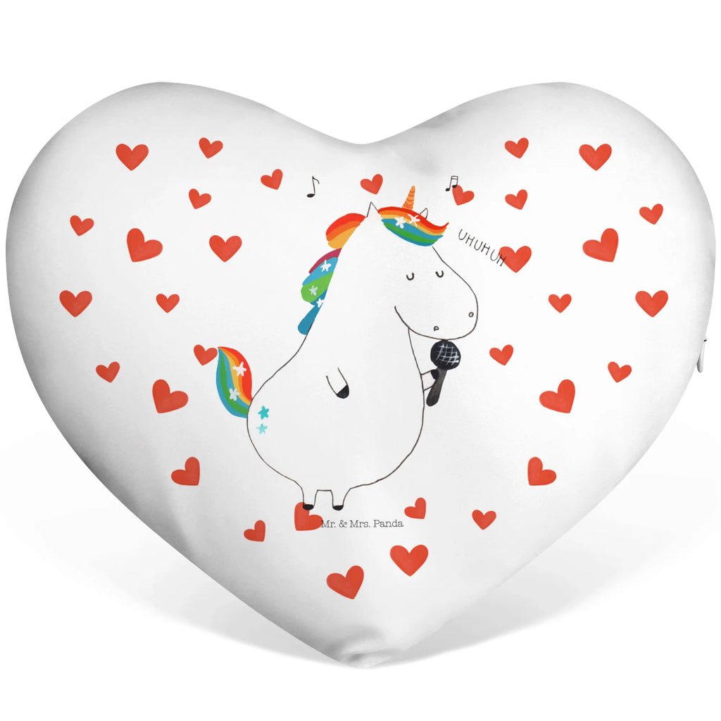 Poduszka w kształcie serca jednorożec Śpiewak Jednorożec, jednorożce, dekoracje jednorożca, jednorożec