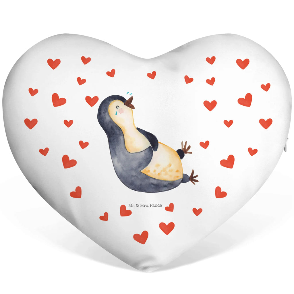 Poduszka w kształcie serca pingwin Śmiech Pinguin