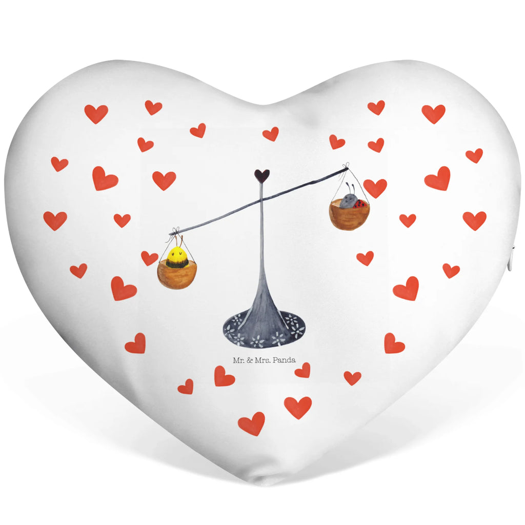 Heart cushion Star sign Scale constellations, birthdays, astrology, zodiac, date of birth, month of birth, balance, birthday October, ladybird, gift October, bee, gift September, bumble bee, Libra gift, Libra zodiac sign, Libra, birthday September