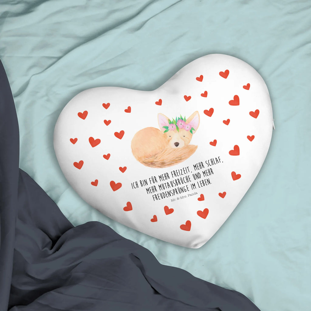 Heart cushion desert fox Flower Africa, happy, desert fox, desert, wreath of flowers, flowers